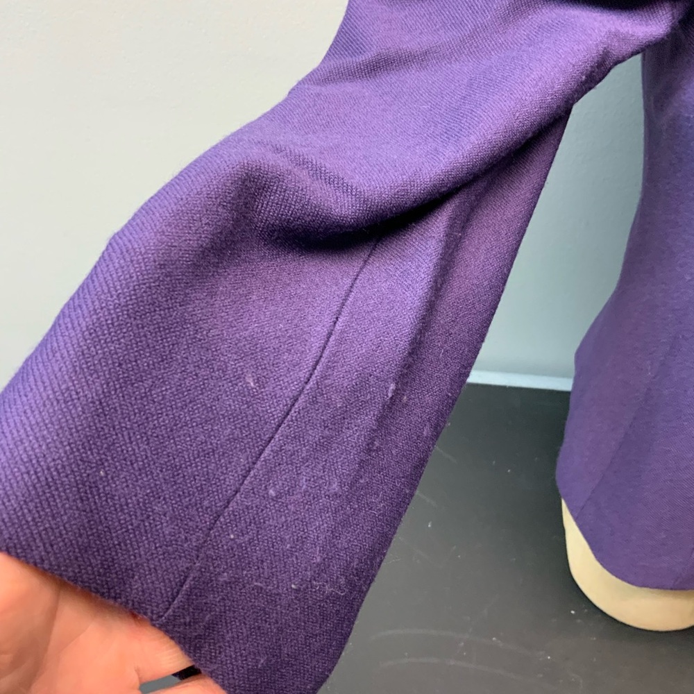 Purple Ruffled Women's Jacket - Picture 3 of 8